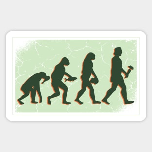 Funny Vegan Evolution Gift Idea Sticker